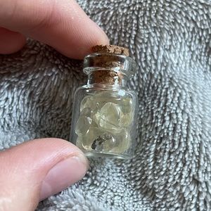 High quality citrine dendritic inclusion chip bottle